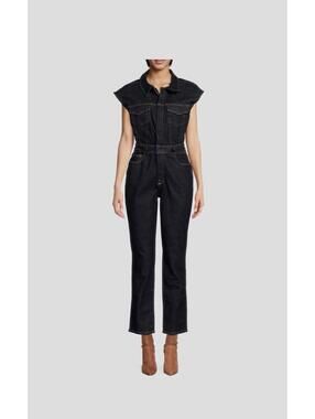Good American Trucker Denim Jumpsuit S, NWT